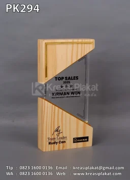 Plakat Kayu Akrilik Kombinasi Top Sales