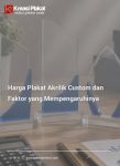 Harga Plakat Akrilik Custom dan Faktor yang Mempengaruhinya
