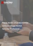 Plakat Akrilik untuk Narasumber Seminar sebagai Bentuk Apresiasi Profesional