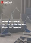 Plakat Akrilik untuk Souvenir Perusahaan yang Elegan dan Berkesan