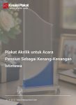 Plakat Akrilik untuk Acara Pensiun Sebagai Kenang-Kenangan Istimewa