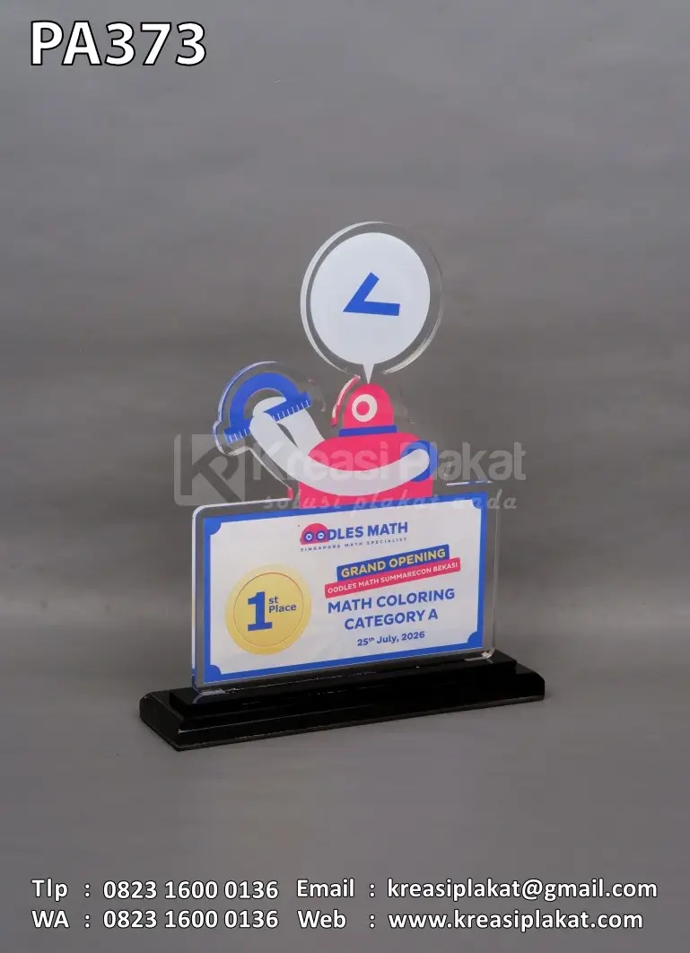 Plakat Akrilik Juara Oodles Math Category