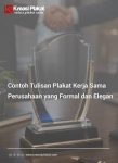 30 Contoh Tulisan Plakat Kerja Sama Perusahaan yang Formal dan Elegan