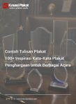 Contoh Tulisan Plakat: 100+ Inspirasi Kata-Kata Plakat Penghargaan untuk Berbagai Acara