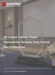 30 Contoh Tulisan Plakat Narasumber Seminar yang Formal dan Profesional