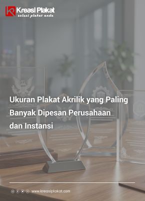 ukuran plakat akrilik banyak dipesan