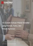 15 Contoh Tulisan Plakat Donatur yang Formal, Tulus, dan Penuh Apresiasi