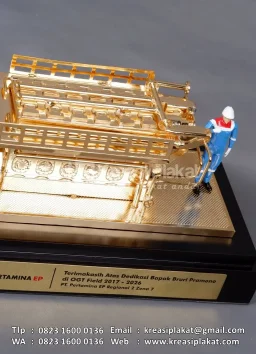 Miniatur Fasilitas Mesin Migas Pertamina EP