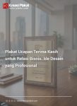 Plakat Ucapan Terima Kasih untuk Relasi Bisnis: Ide Desain yang Profesional