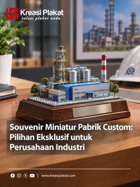 Souvenir Miniatur Pabrik Custom